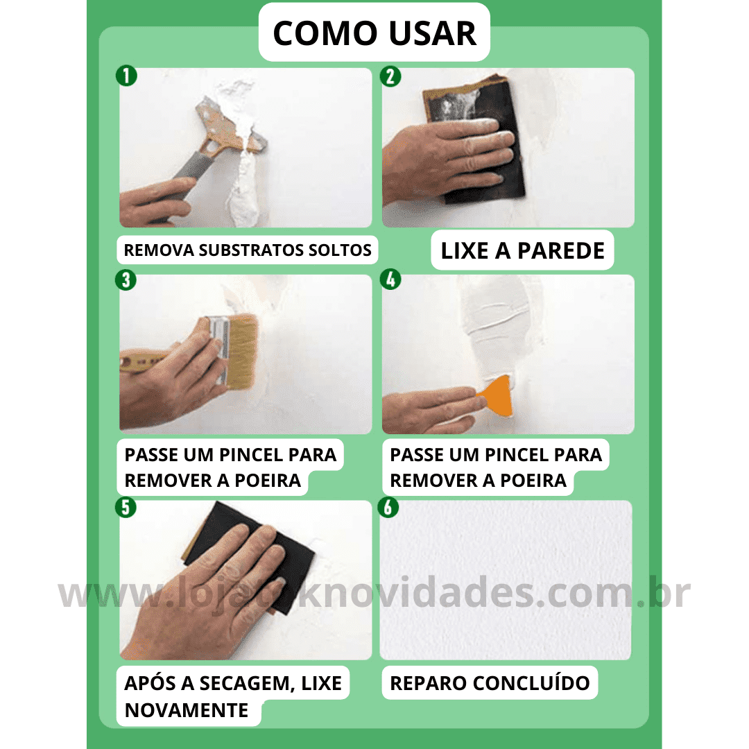 Reparador de Paredes - Fácil de Usar